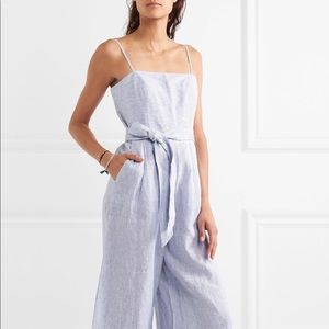 J.Crew Striped Linen Culotte Jumpsuit reformation